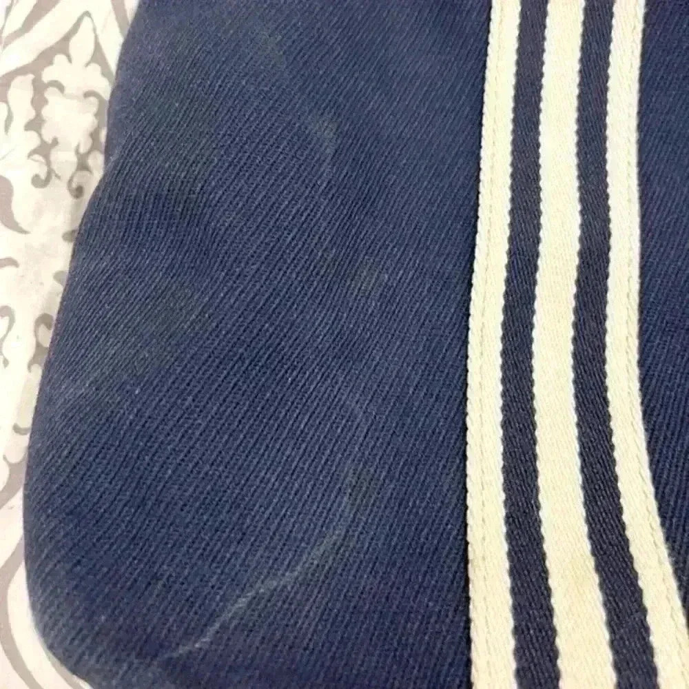 PotteryBarn corduroy navy blue monogrammed, diaper bag - Picture 3 of 6